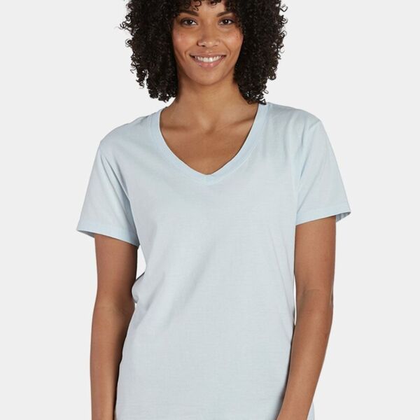 Garment-Dyed Women's V-Neck T-Shirt Thumbnail